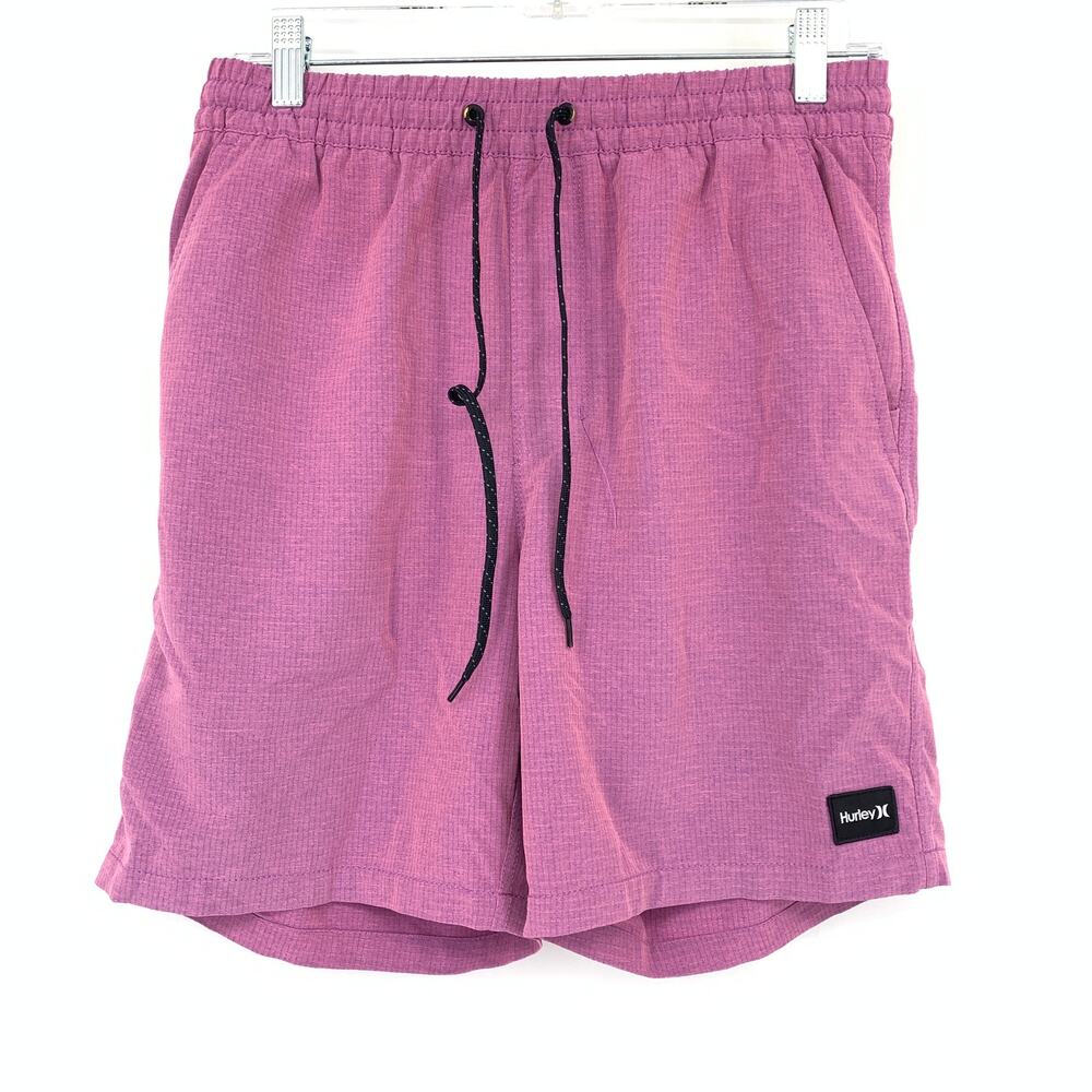 Hurley Swim Shorts Mens Size Small Orchid Purple Drawstring Waist